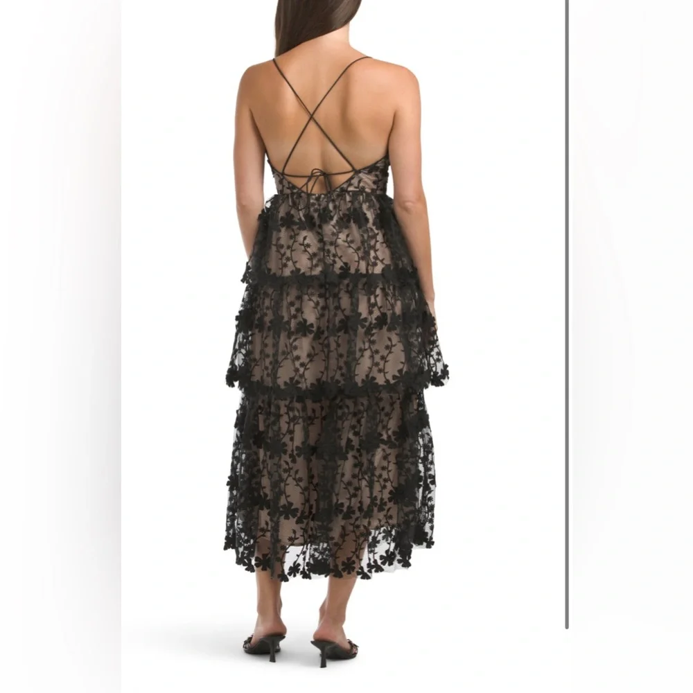 Endless Rose Crocheted Layered Midi Dress - Picture 2 of 9